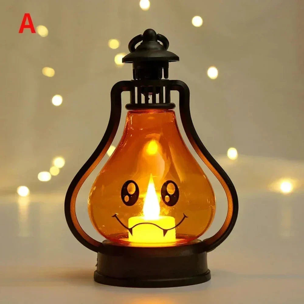 Portable LED Pumpkin Lantern for Halloween Festivities