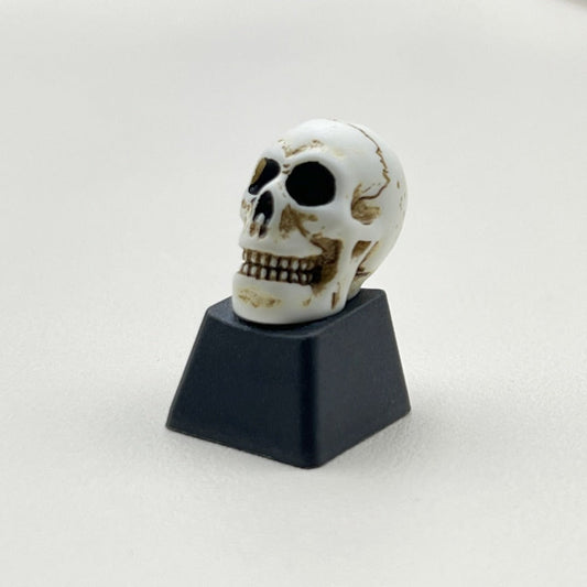 Computer Keycap with a Dark Skull Design