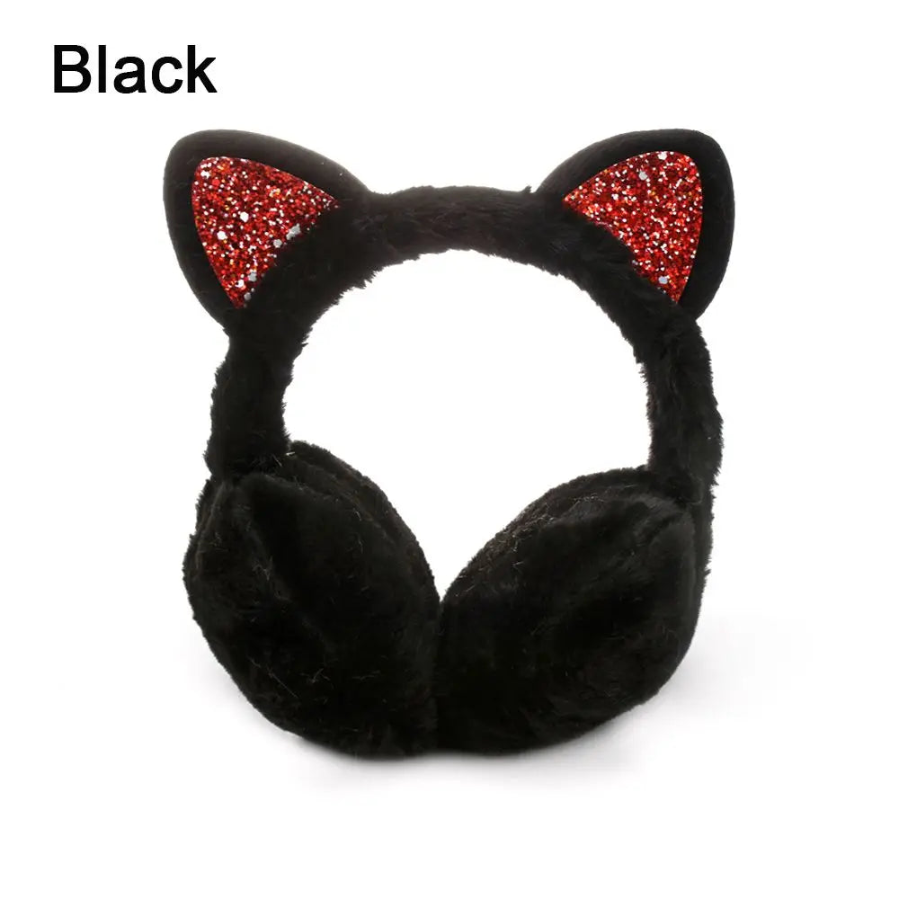 Cat-Themed Cozy Winter Earmuffs