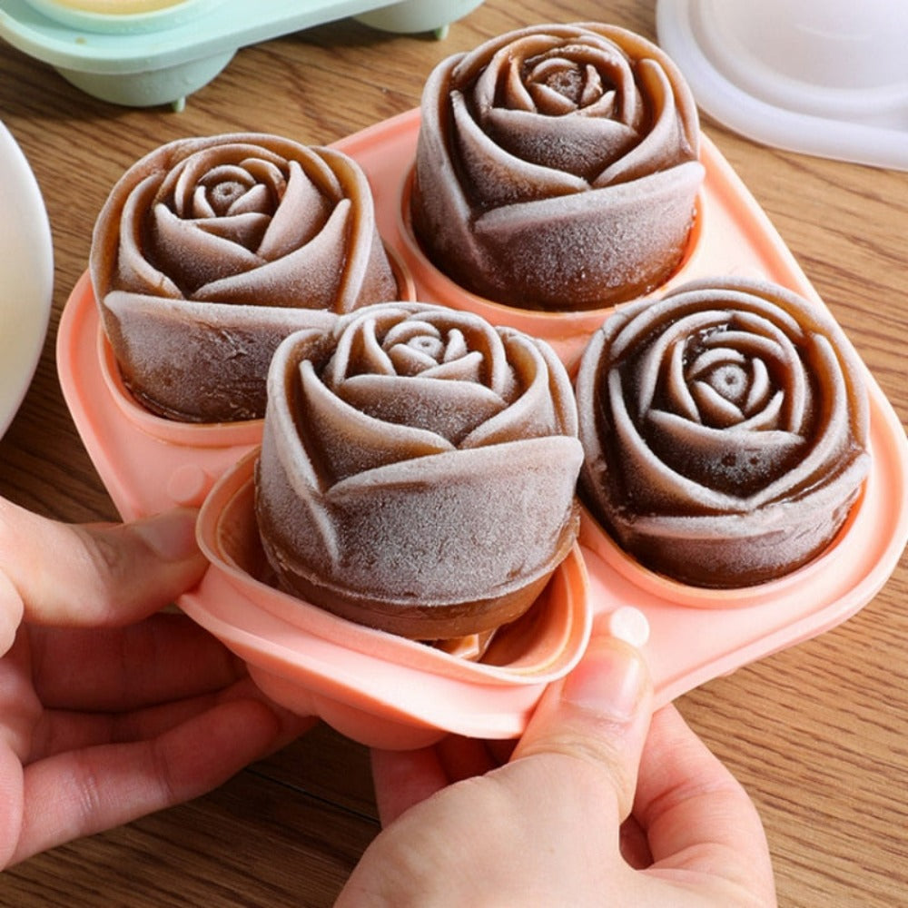 Ice Mold: Blossoming Rose Shape