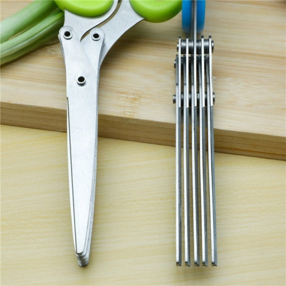 Stainless Steel Scissor for Chopping Vegetables with Multiple Layers