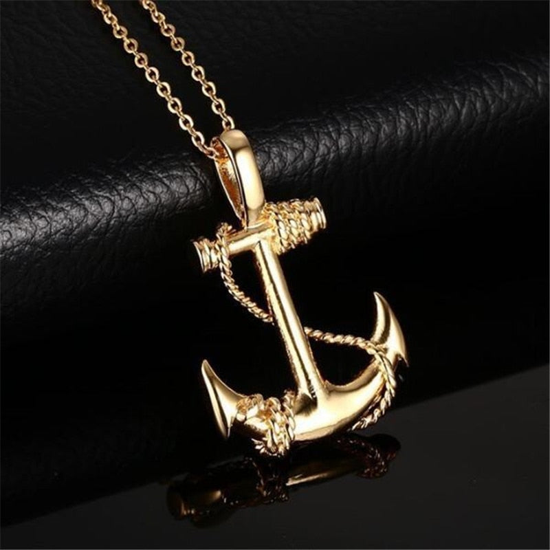 Roped Anchor Necklace