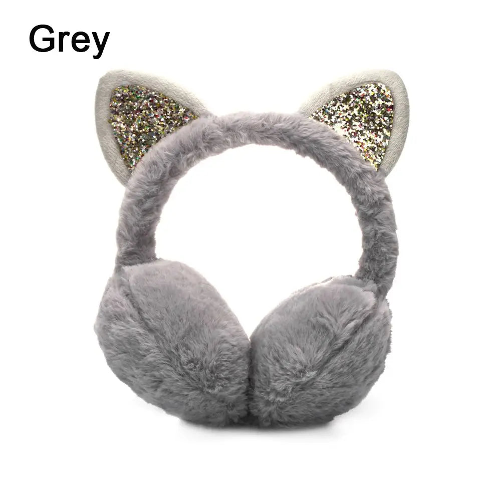 Cat-Themed Cozy Winter Earmuffs