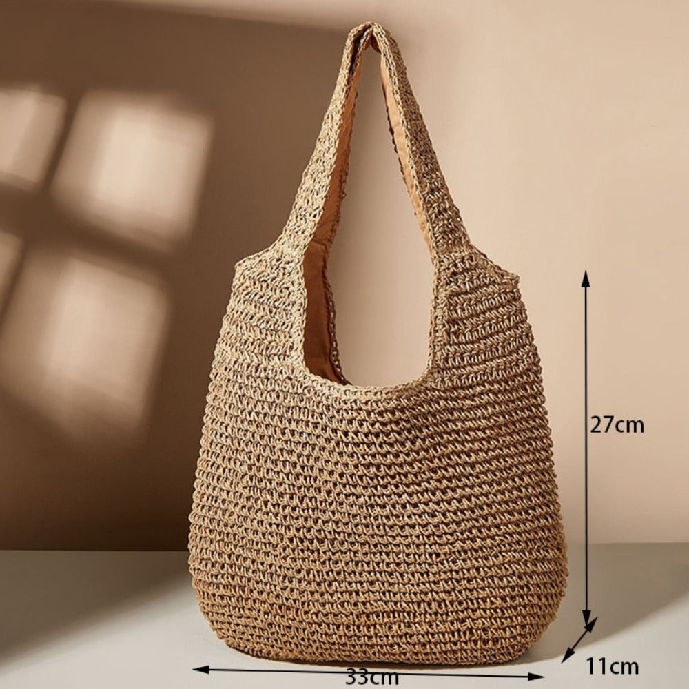 Straw Tote Bag for the Summer Season