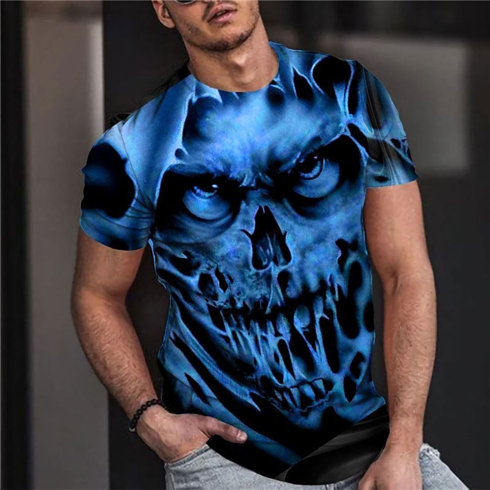 Vintage Skull Graphic Tee for Men