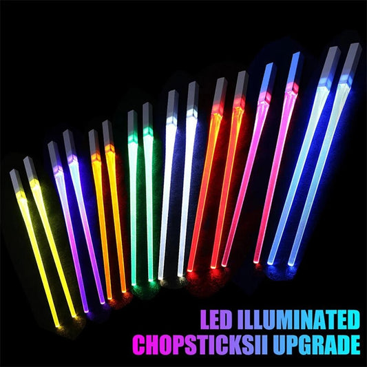 Chopsticks with Illuminated Tips