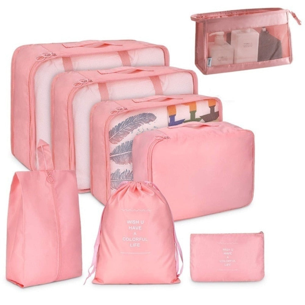 Rephrased Title: 
Set of 8 Waterproof Bags for Organizing and Storage