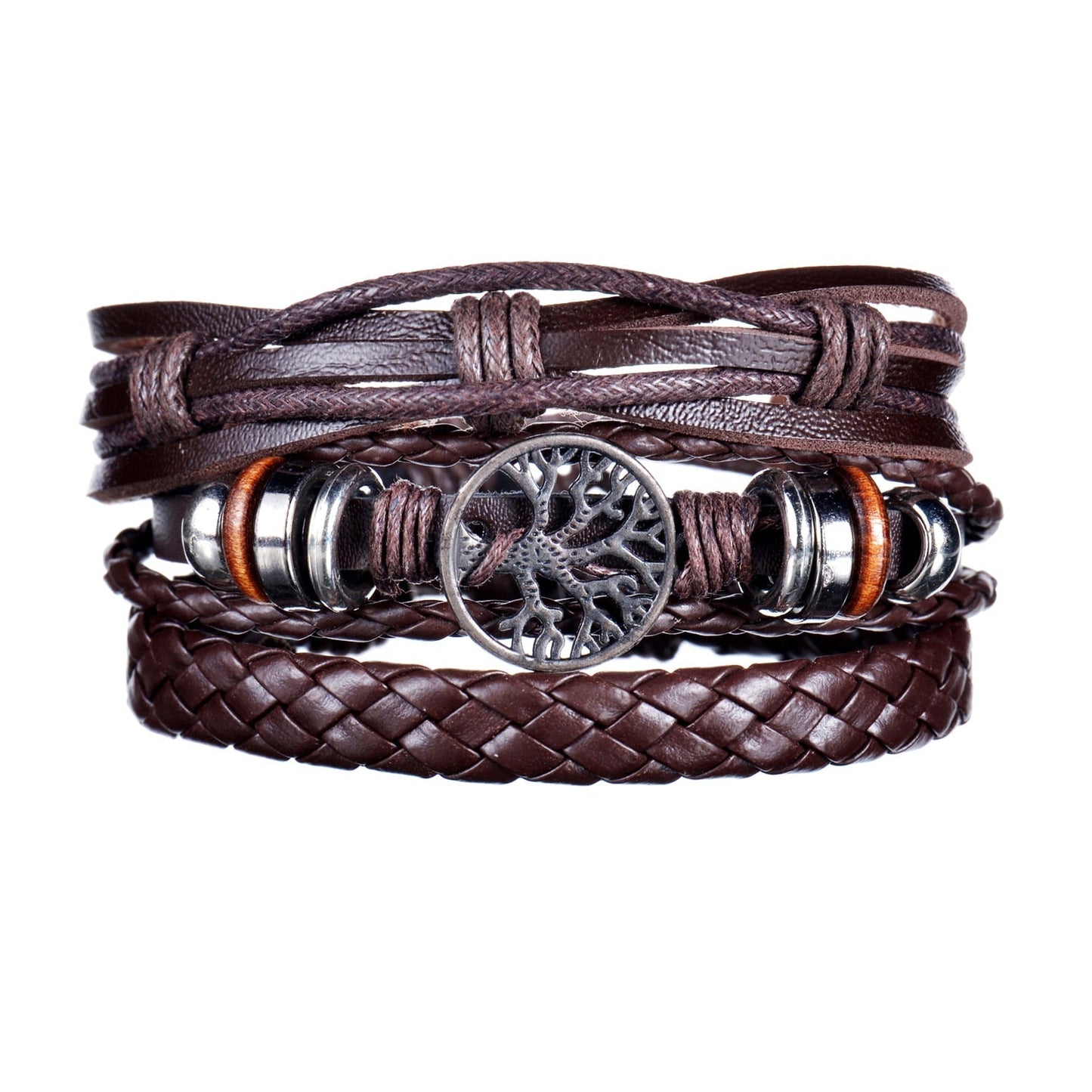 Contemporary Men's Layered Wristband