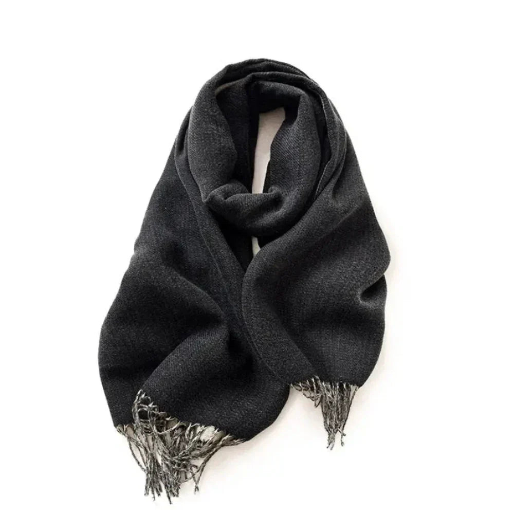 Soft and Cozy Two-Toned Wrap Scarf