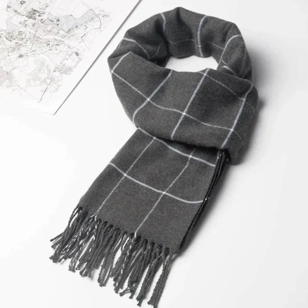 Classic Plaid Scarf for Men