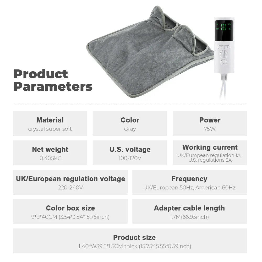 Cozy and Plush Heated Foot Warmer