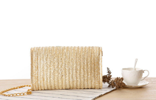 Chain-Accented Cherry Tote Bag