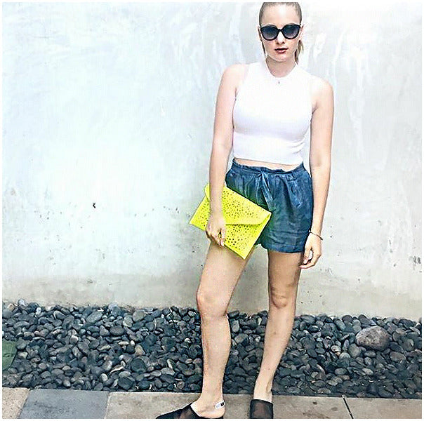 Chain Strap Laser-Cut Clutch by Coseey: A Revised Title