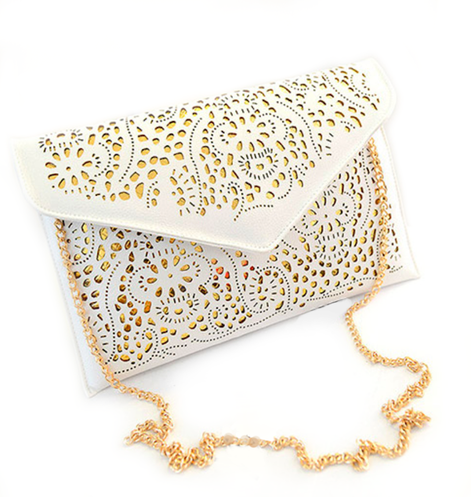 Chain Strap Laser-Cut Clutch by Coseey: A Revised Title