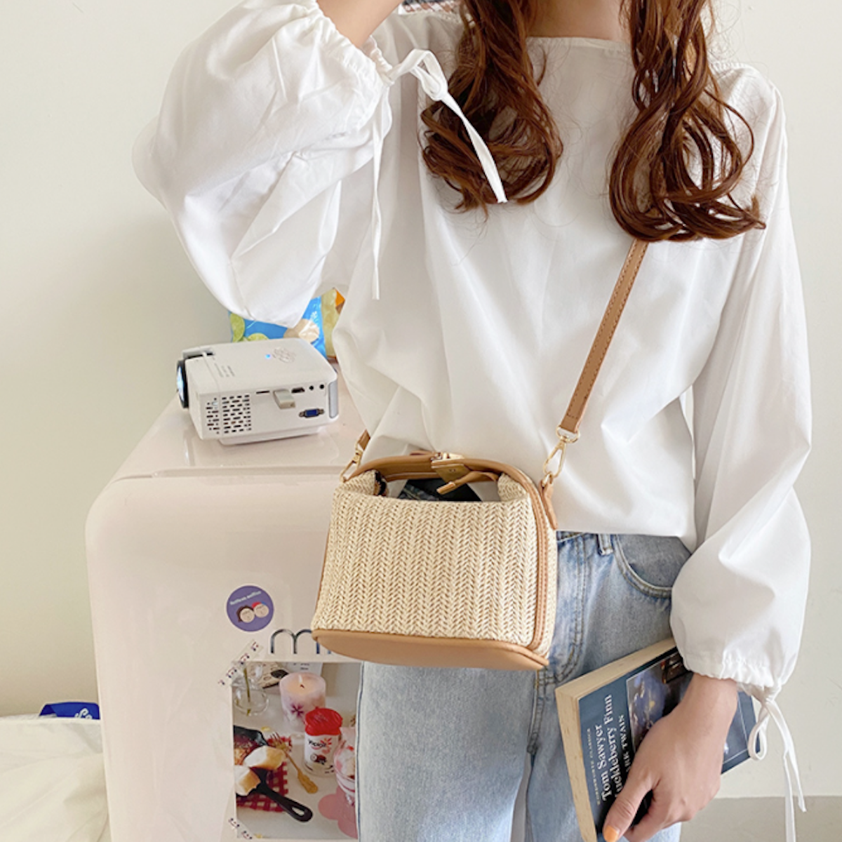 Straw Purse for Women's Summer Fashion