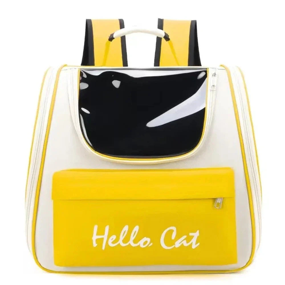 Vibrant Ventilated Feline Backpack for Exploring