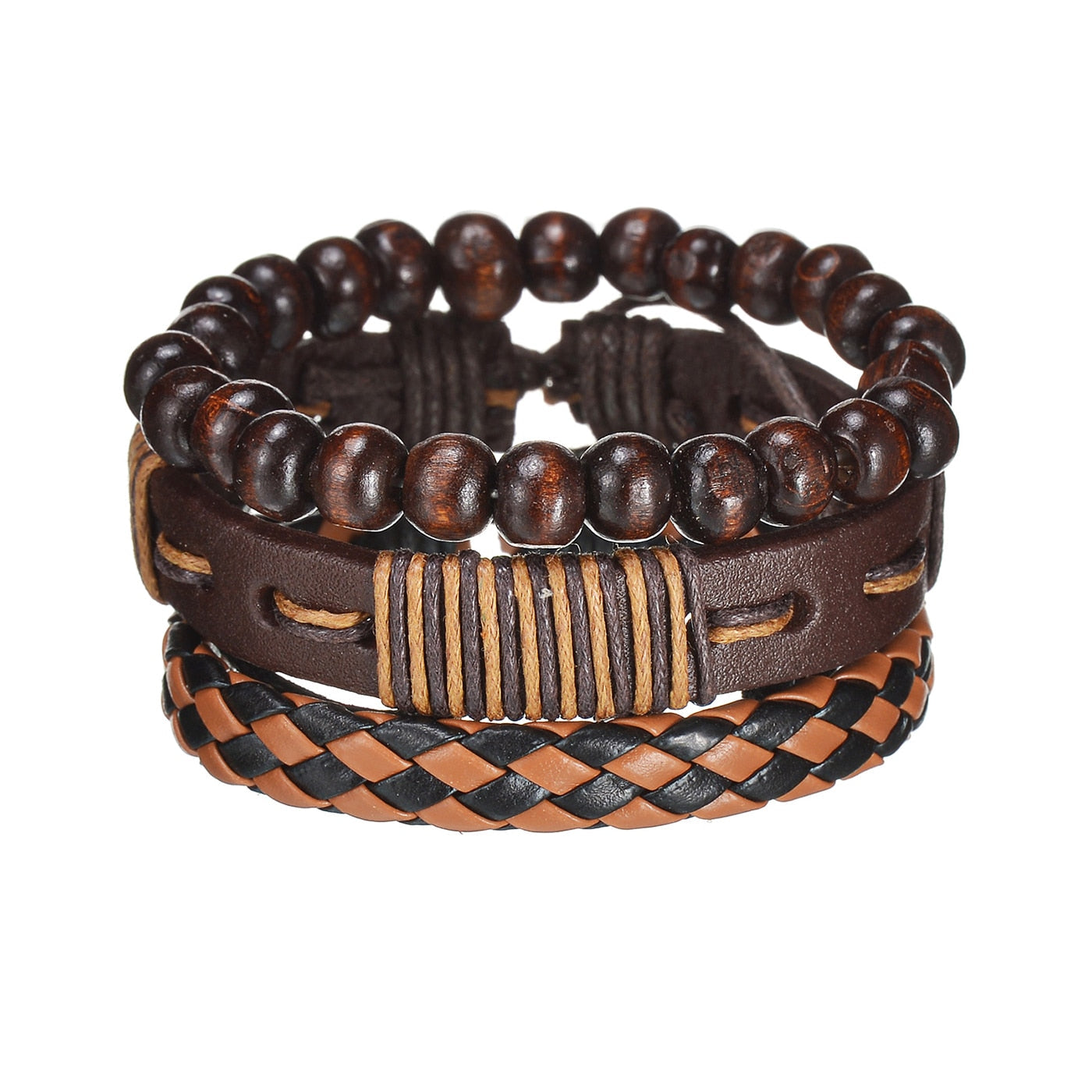 Contemporary Men's Layered Wristband