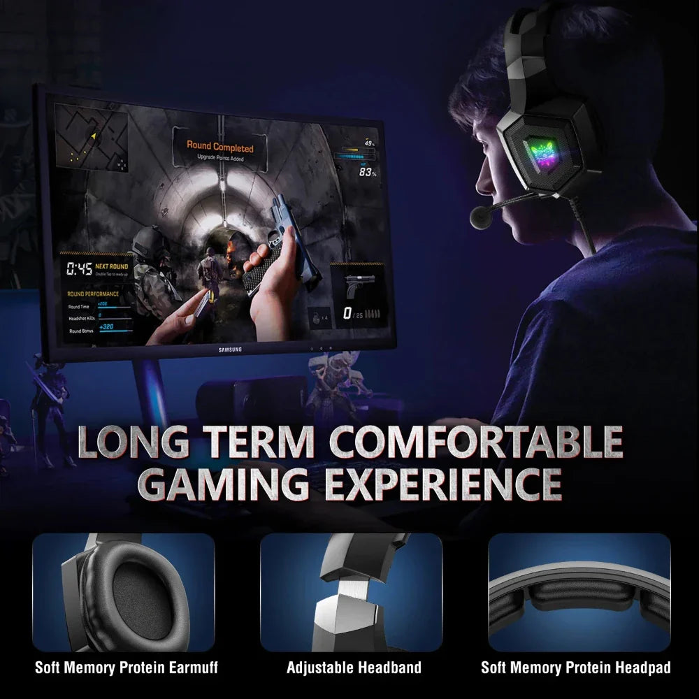 LED Gaming Headset K8 - Revised