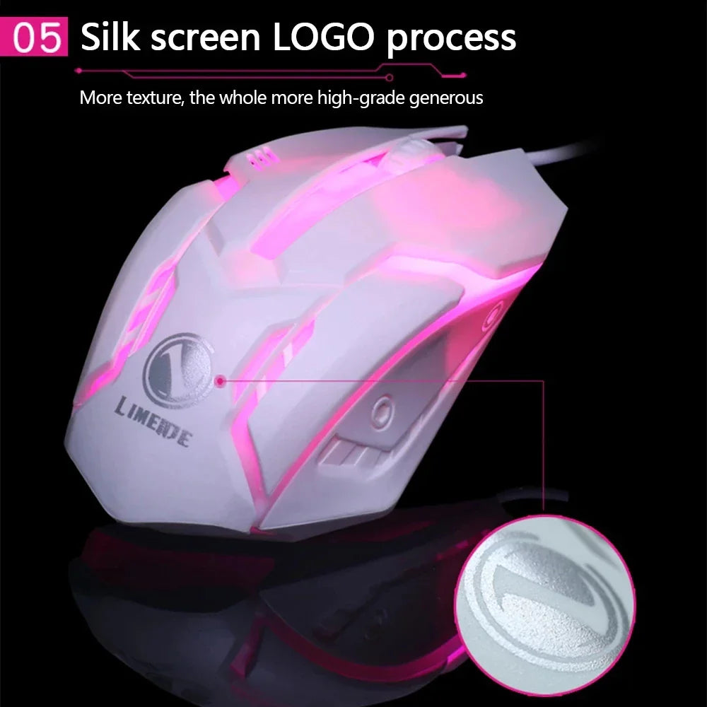 Vibrant Illuminated Wired Gaming Mouse