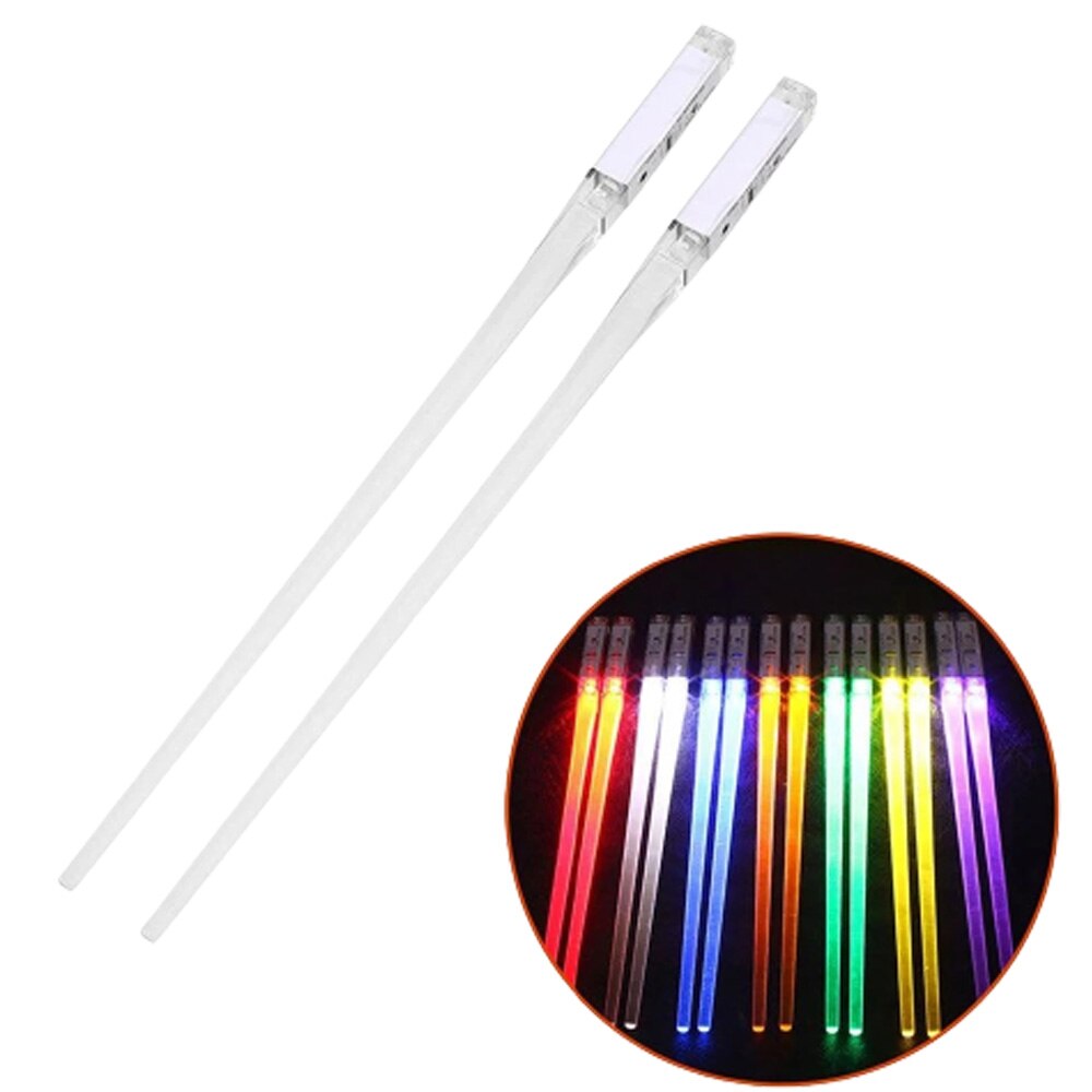 Chopsticks with Illuminated Tips