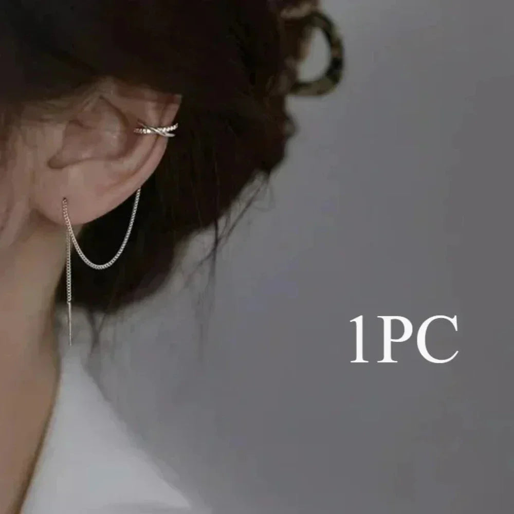 Faux Cuff Clip Drop Earring for a Striking Look