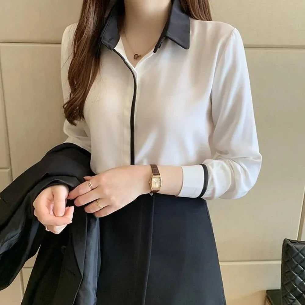 Long Sleeve Women's Business Attire Top