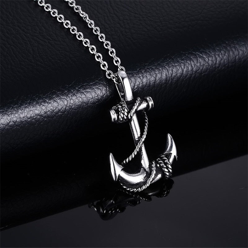 Roped Anchor Necklace
