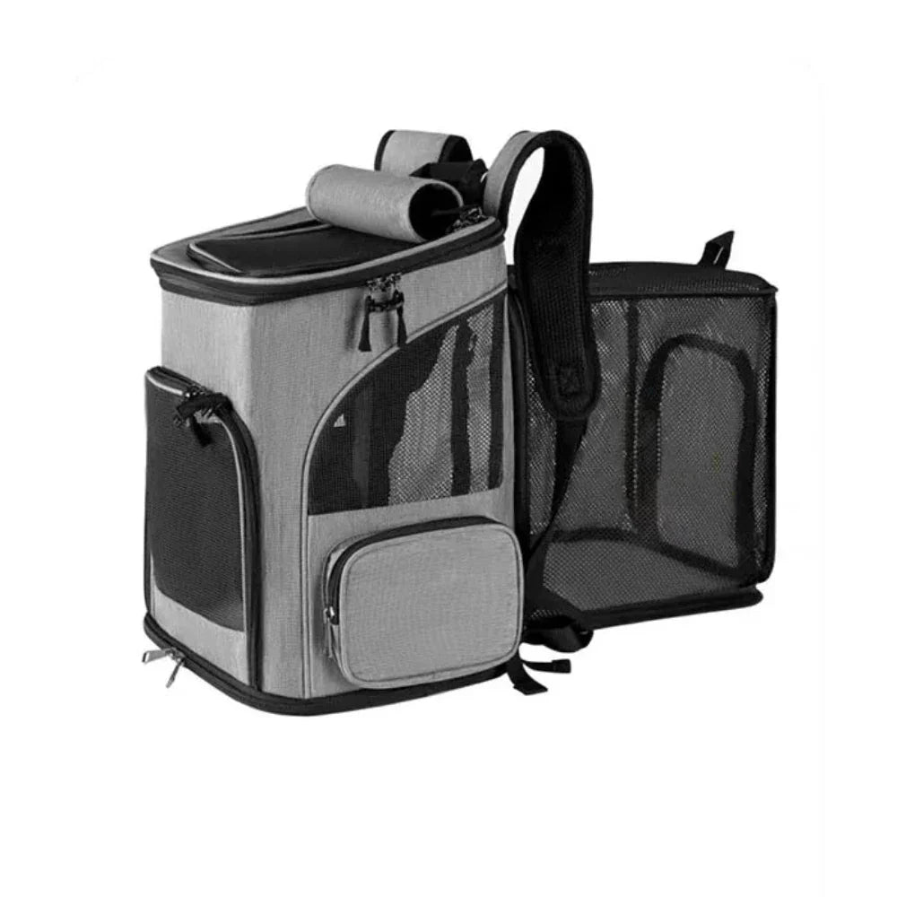 Pet Carrier Backpack with Foldable Design for Comfortable Travel with Your Furry Friend