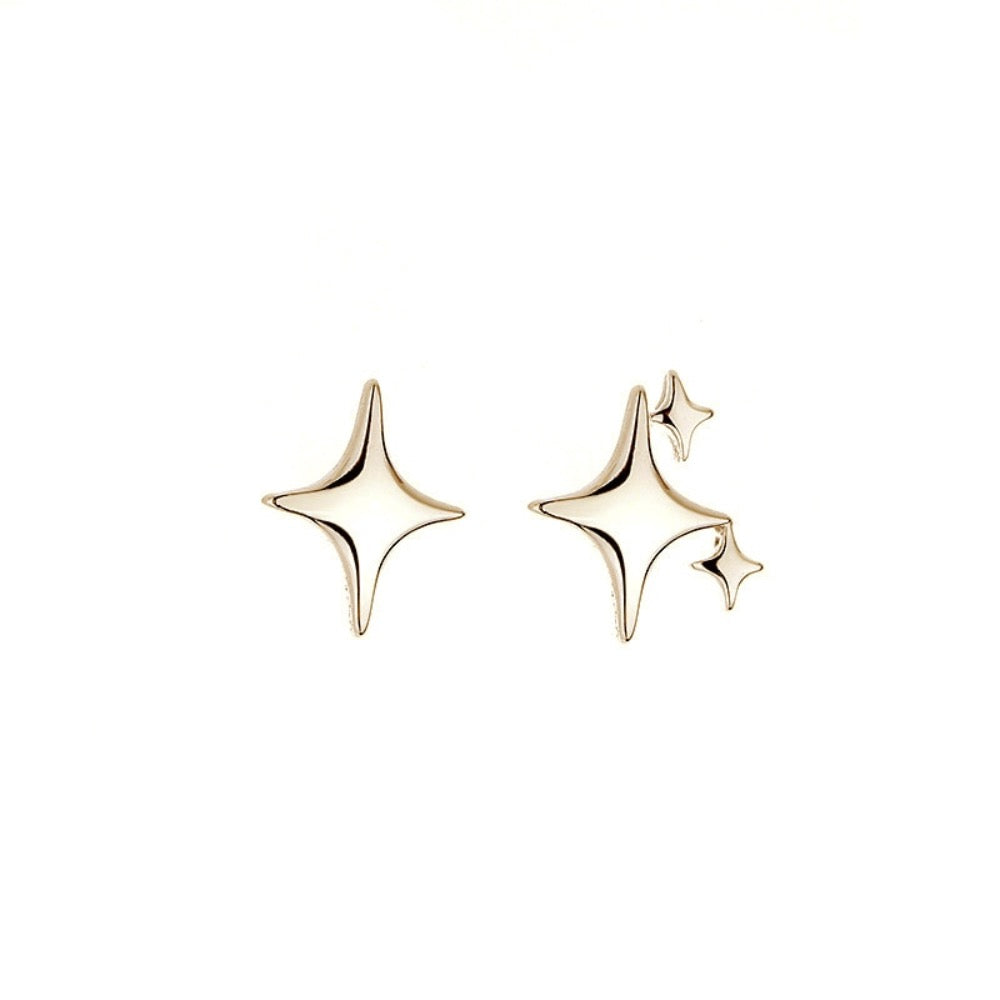 Asymmetric Star-shaped Earrings
