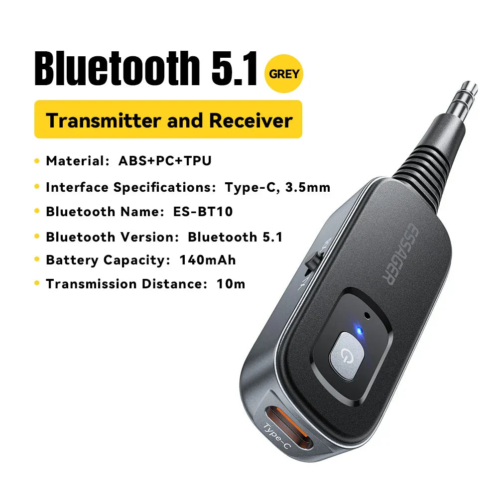 Enhanced Bluetooth 5.1 Audio Adapter