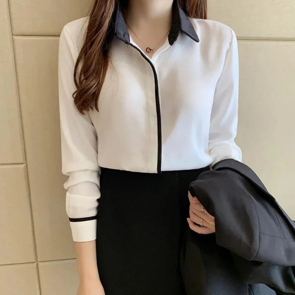 Long Sleeve Women's Business Attire Top