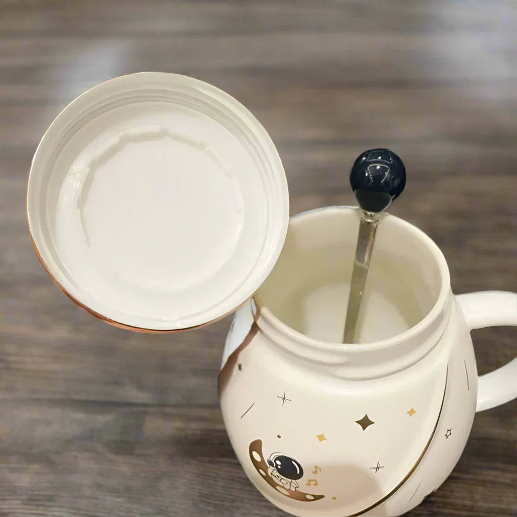 Cartoon Space Theme 3D Mug with Lid