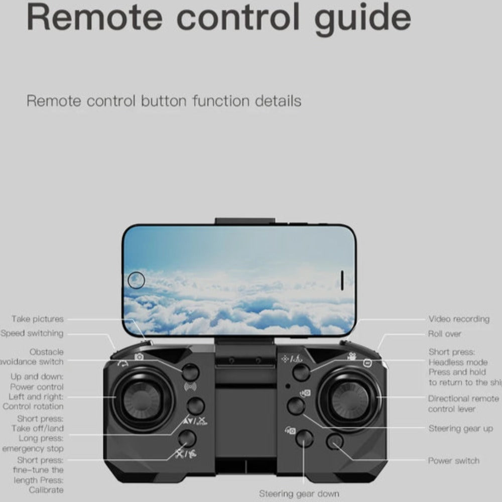 Smart Dual-Camera Ninja Phantom 15PRO Drone with Dragon-like Design