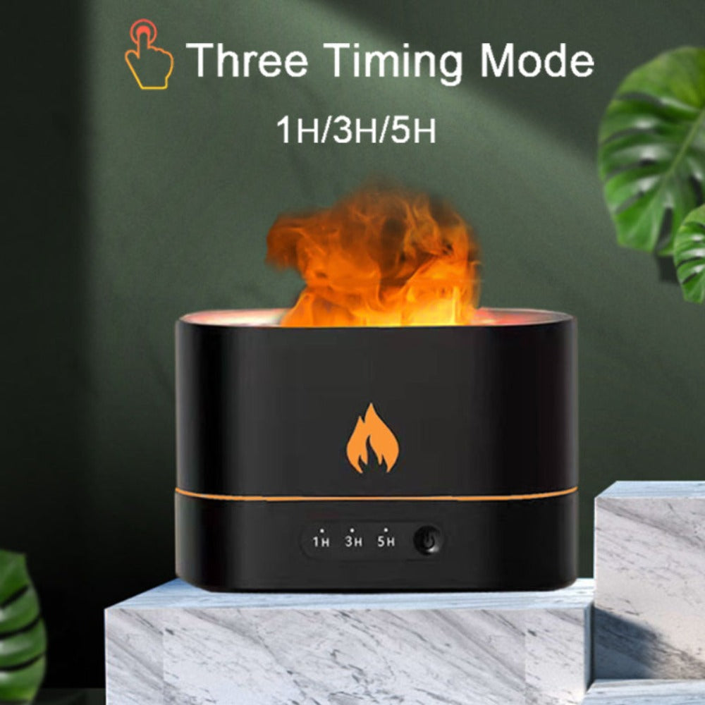 Essential Oil Diffuser with Fiery Effect and Timer