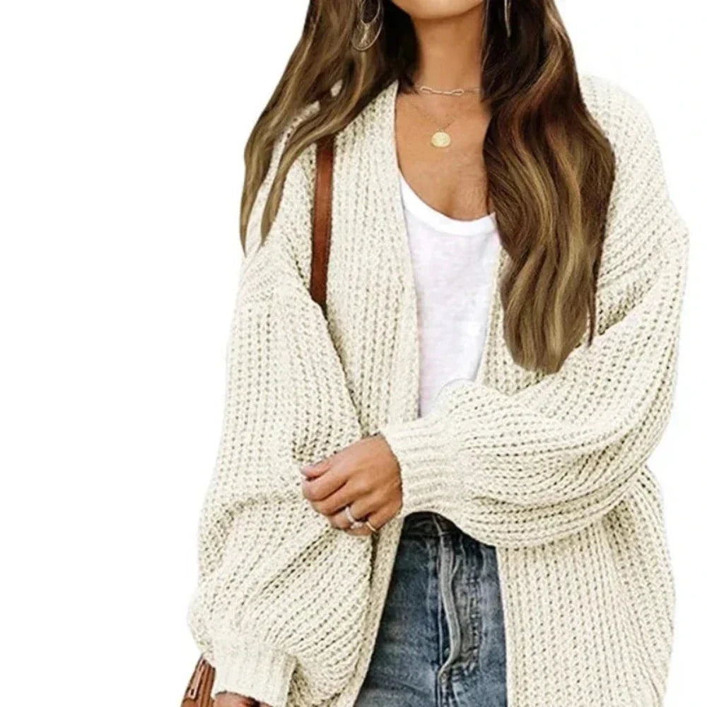 Loose Open Front Women's Casual Cardigan