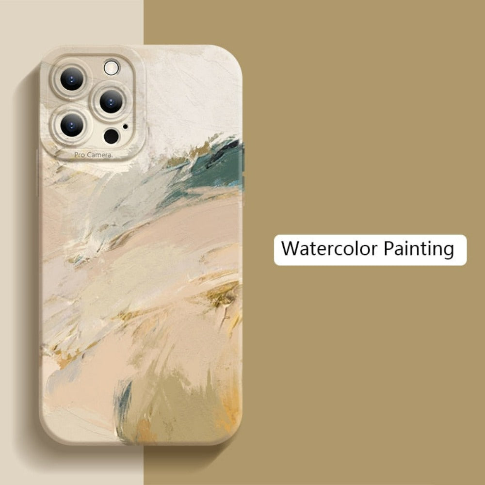 Watercolor-Style Case for iPhone - A Vivid and Artistic Phone Cover