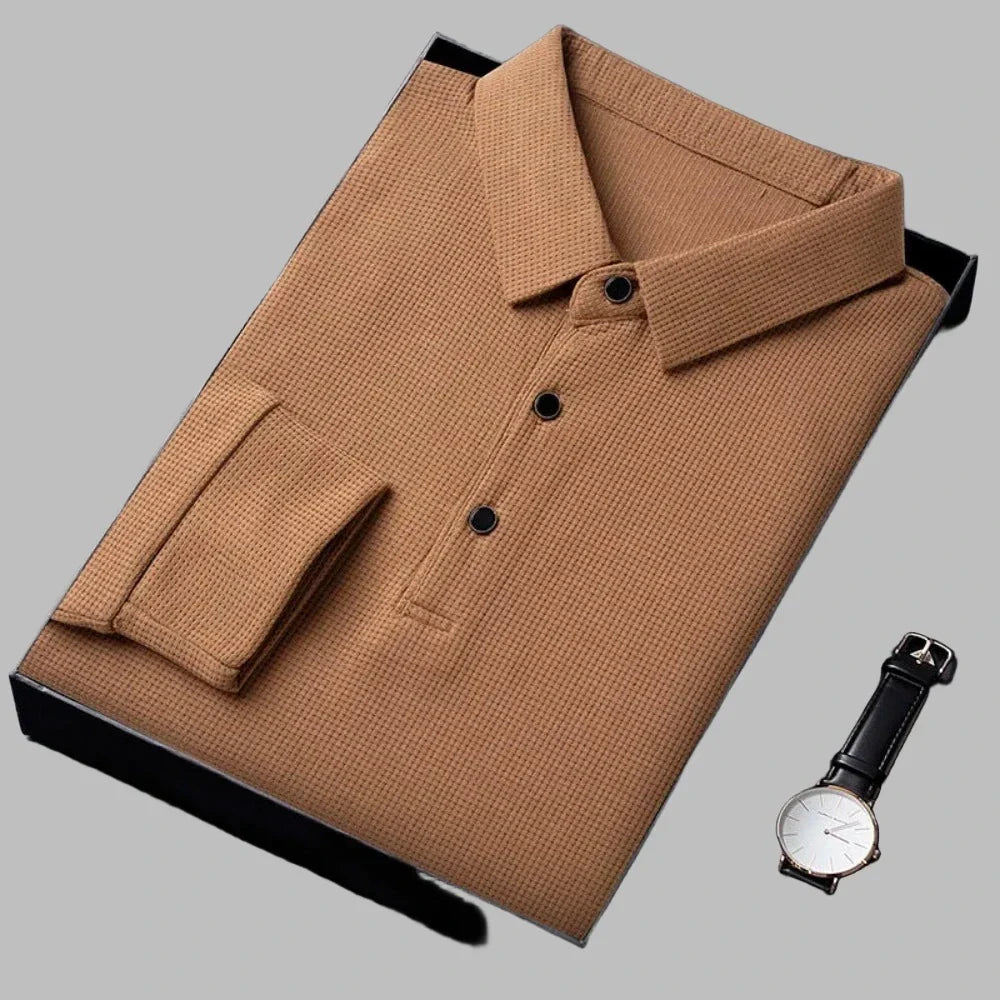Long-Sleeved Polo Shirt for Men: A Timeless Classic