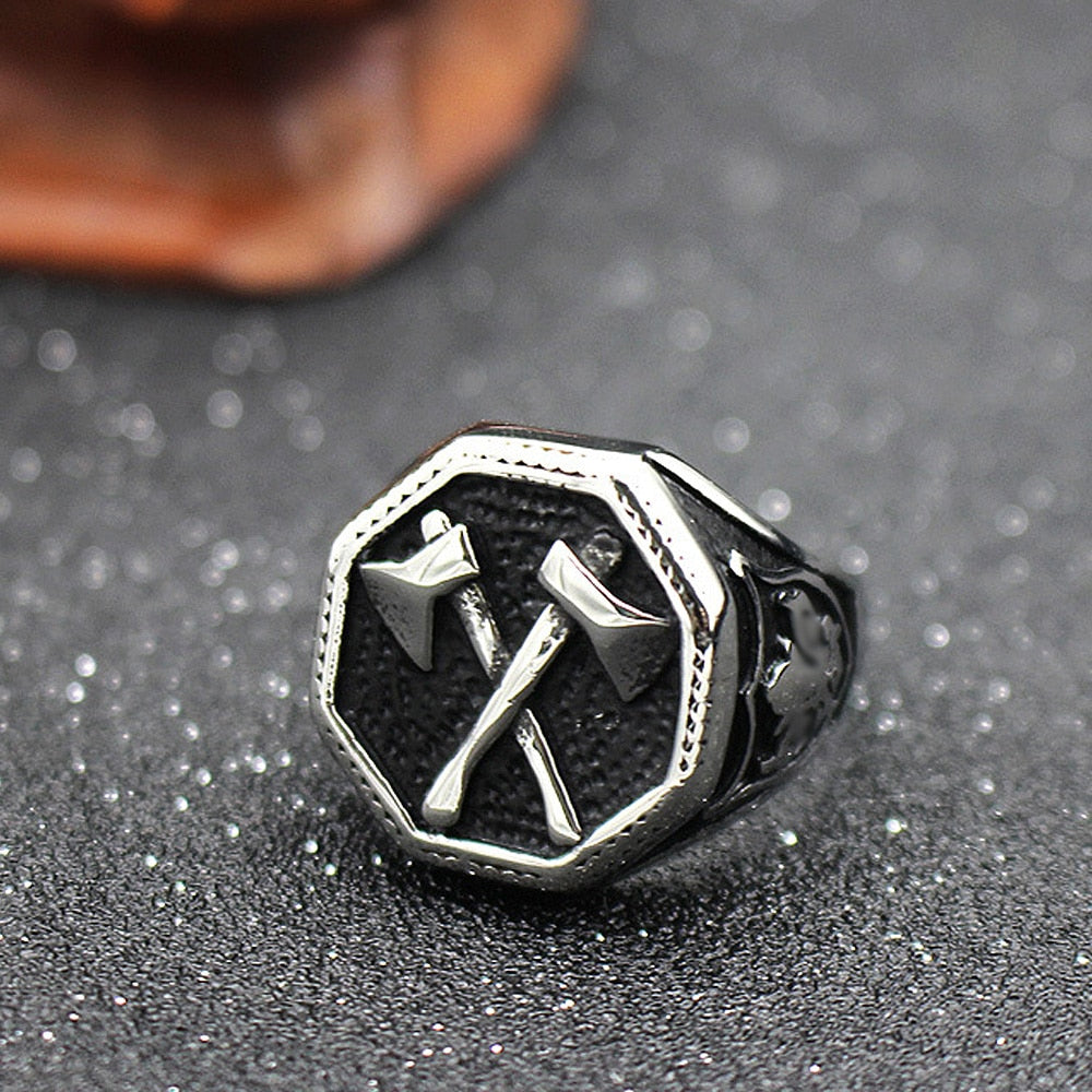 Dual-Bladed Viking Ring
