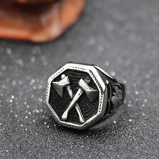 Dual-Bladed Viking Ring