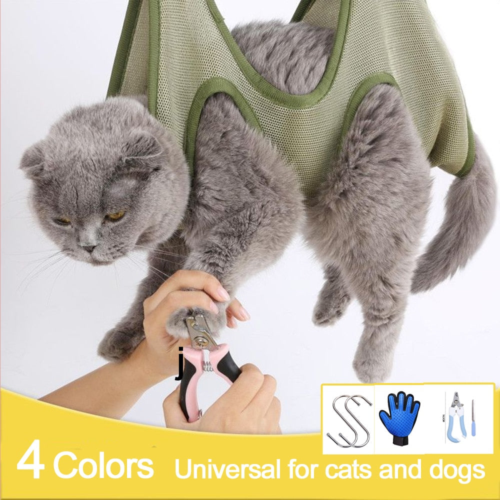 Hammock Cat Grooming Restraint Bag