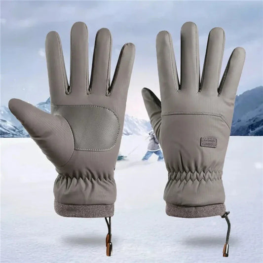 Waterproof Gloves with Fleece Lining for Men - Perfect for Touch Screen Use