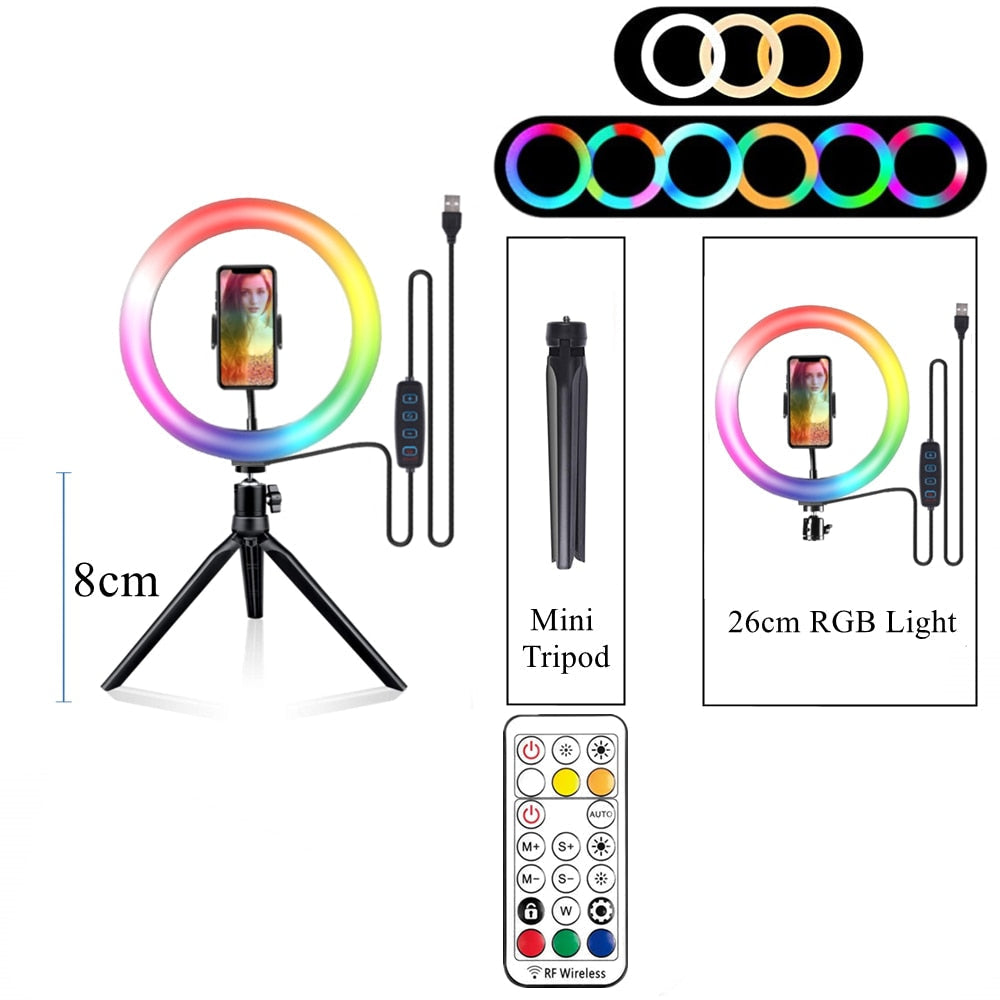 Desktop RGB Selfie Ring Light