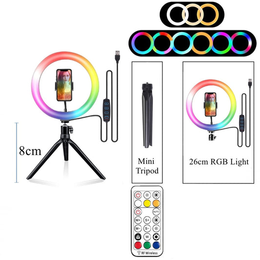 Desktop RGB Selfie Ring Light