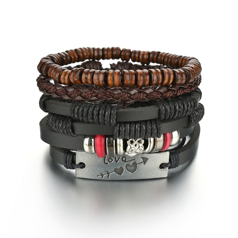 Gothic Layered Bracelet for Men
