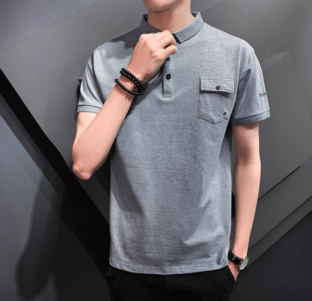 Pocketed Men's Short Sleeve Polo