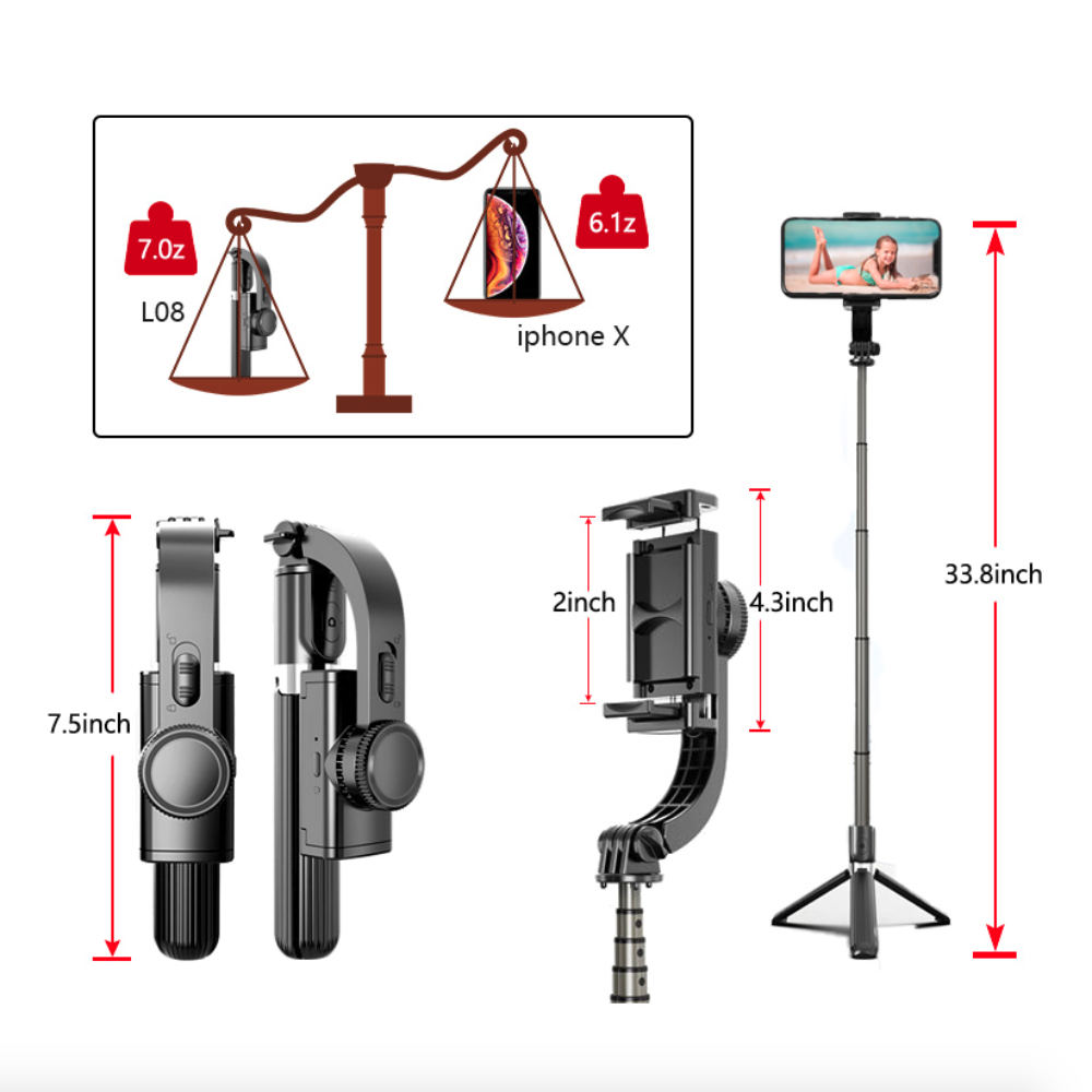 Mobile Selfie Stick Tripod Stabilizer for Ninja-like Shots
