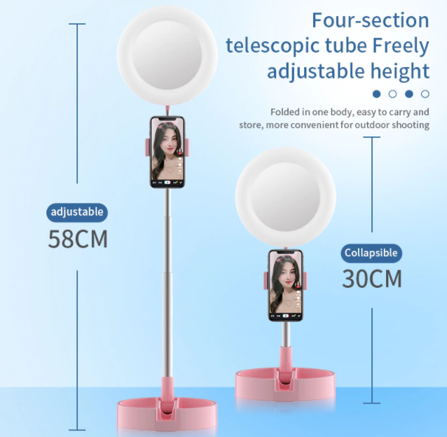Portable Stand for Mobile Ring Light