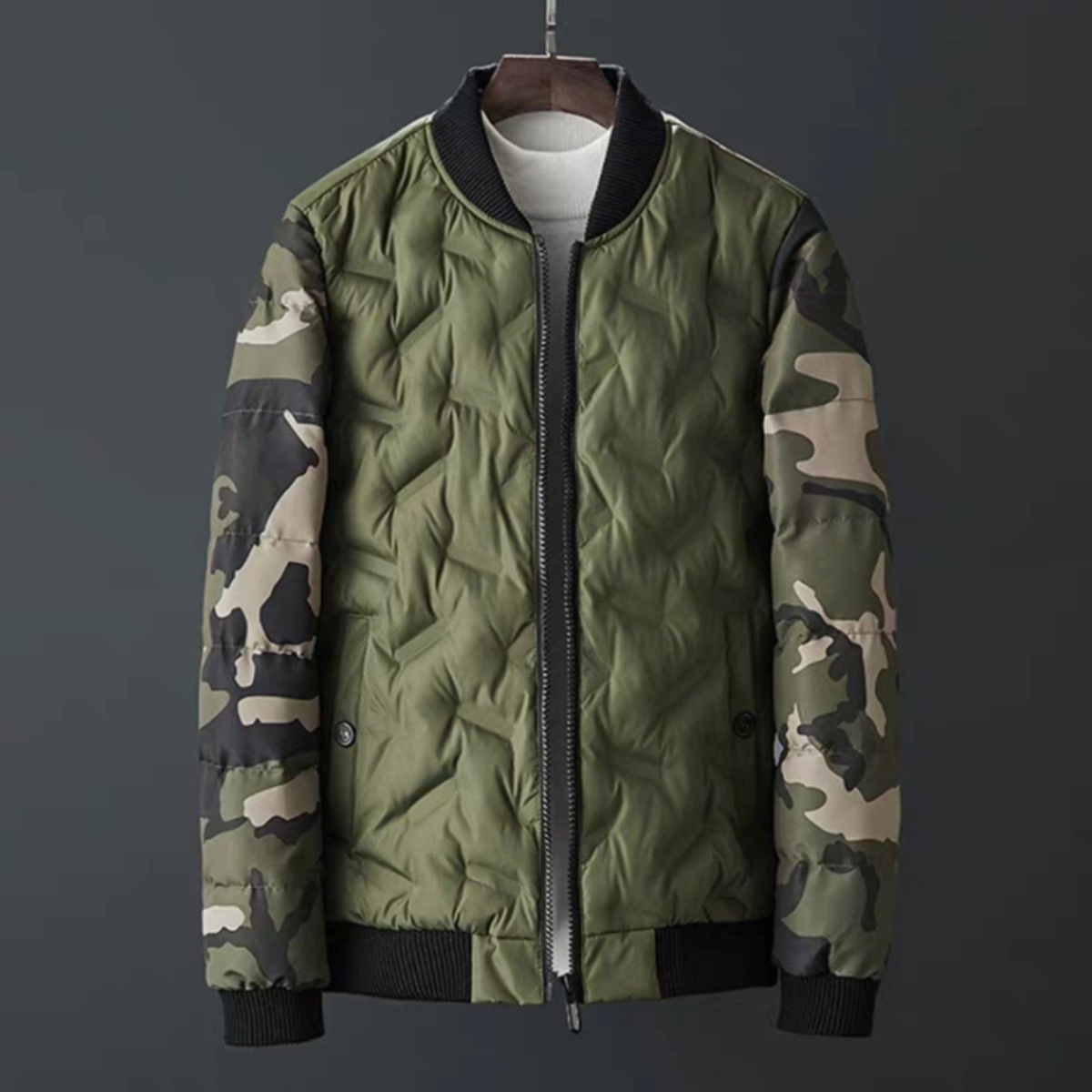 Camouflage Bomber Jacket for Men