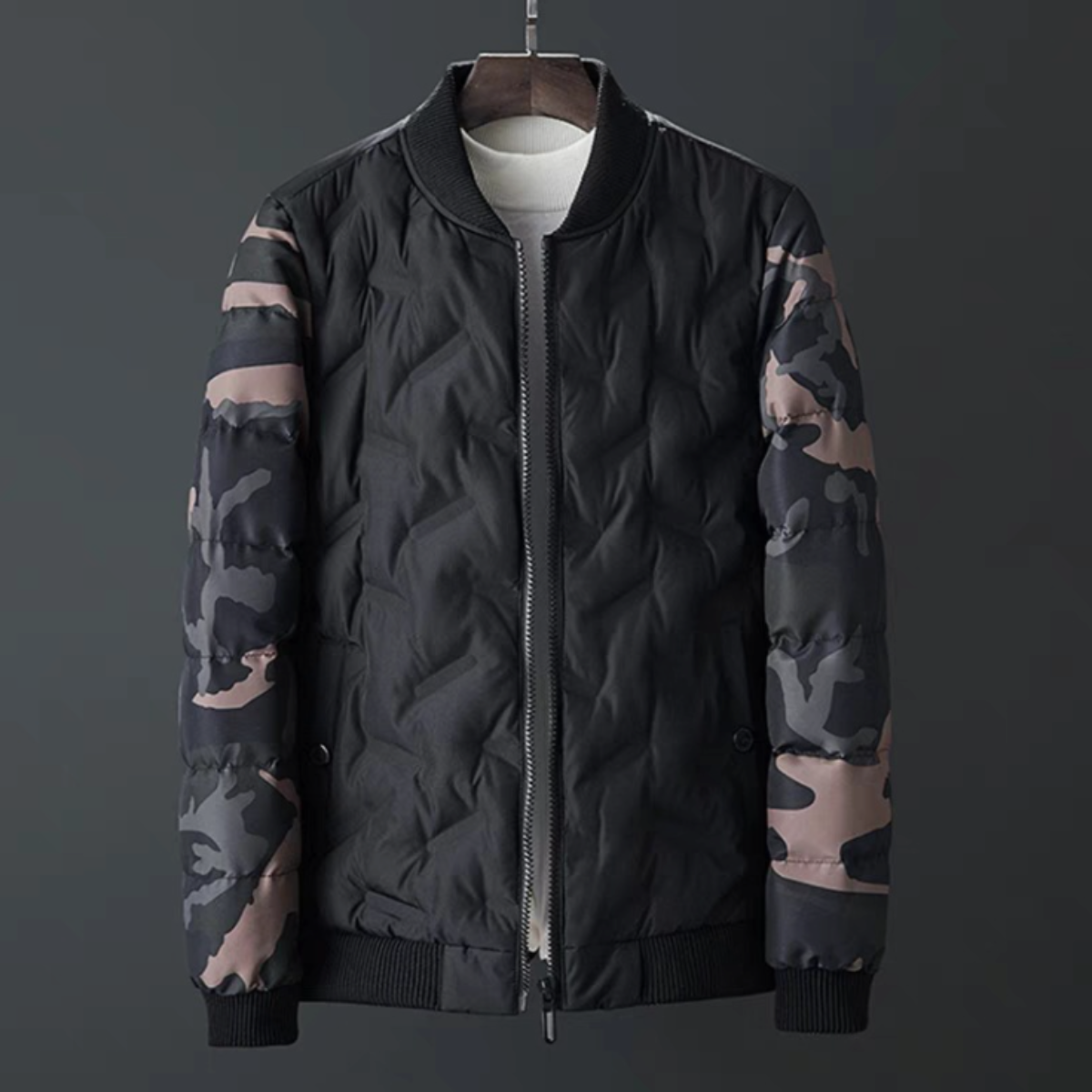Camouflage Bomber Jacket for Men