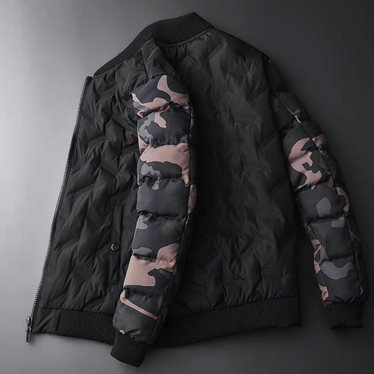 Camouflage Bomber Jacket for Men